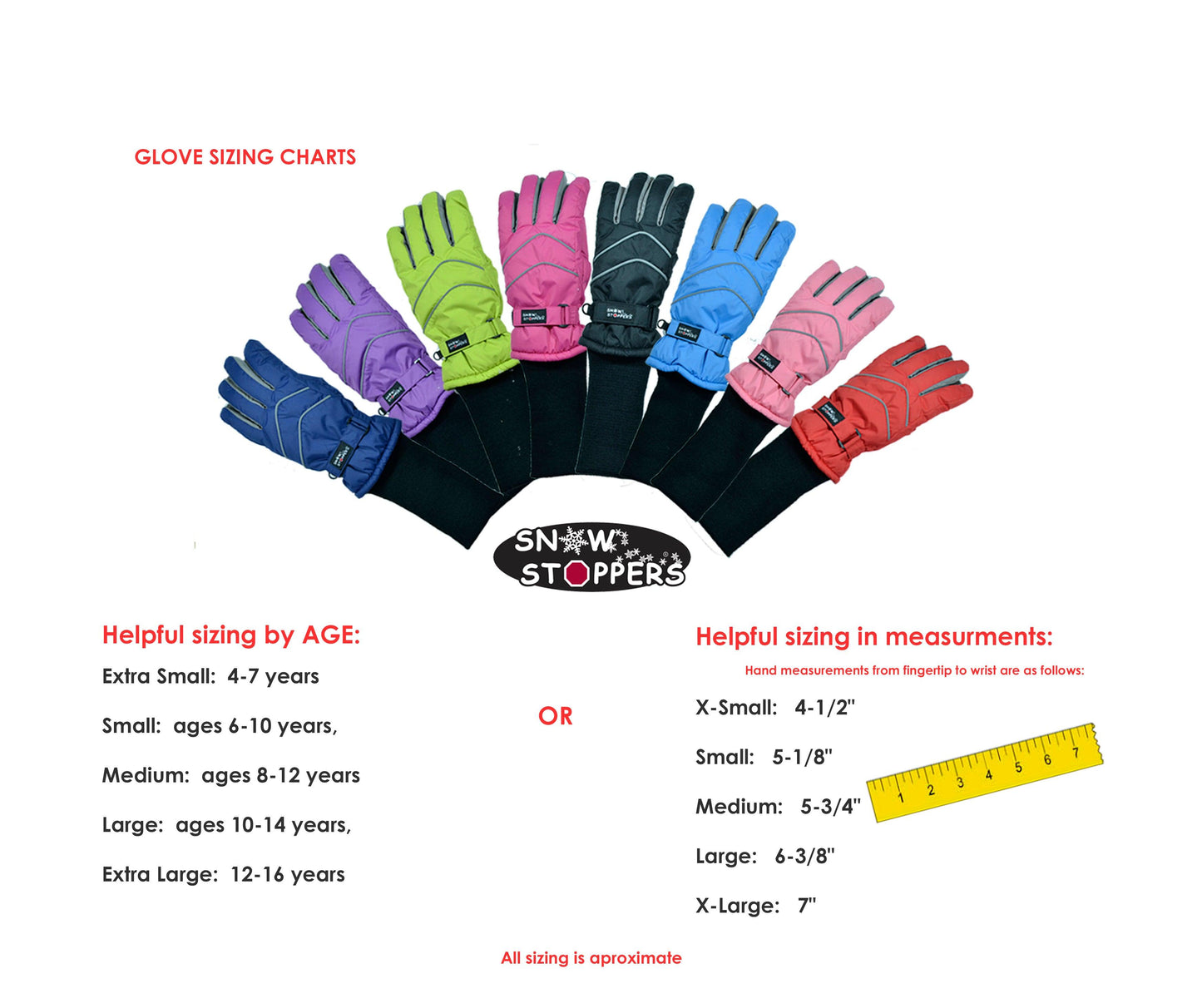 SnowStoppers® Extended Cuff Gloves - SnowStoppersMittens