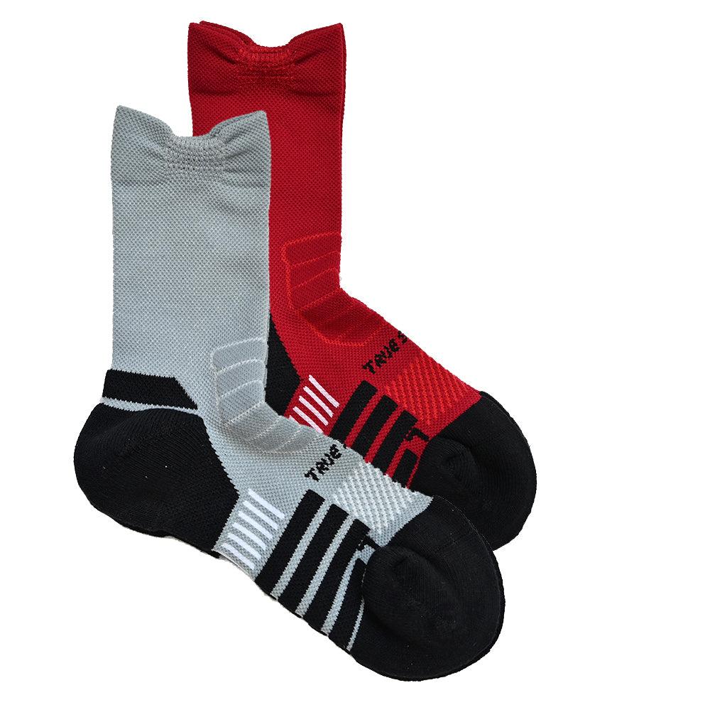 True Step Performance Athletic Socks for Kids (Mid Calf -2 PACKS) - SnowStoppersMittens