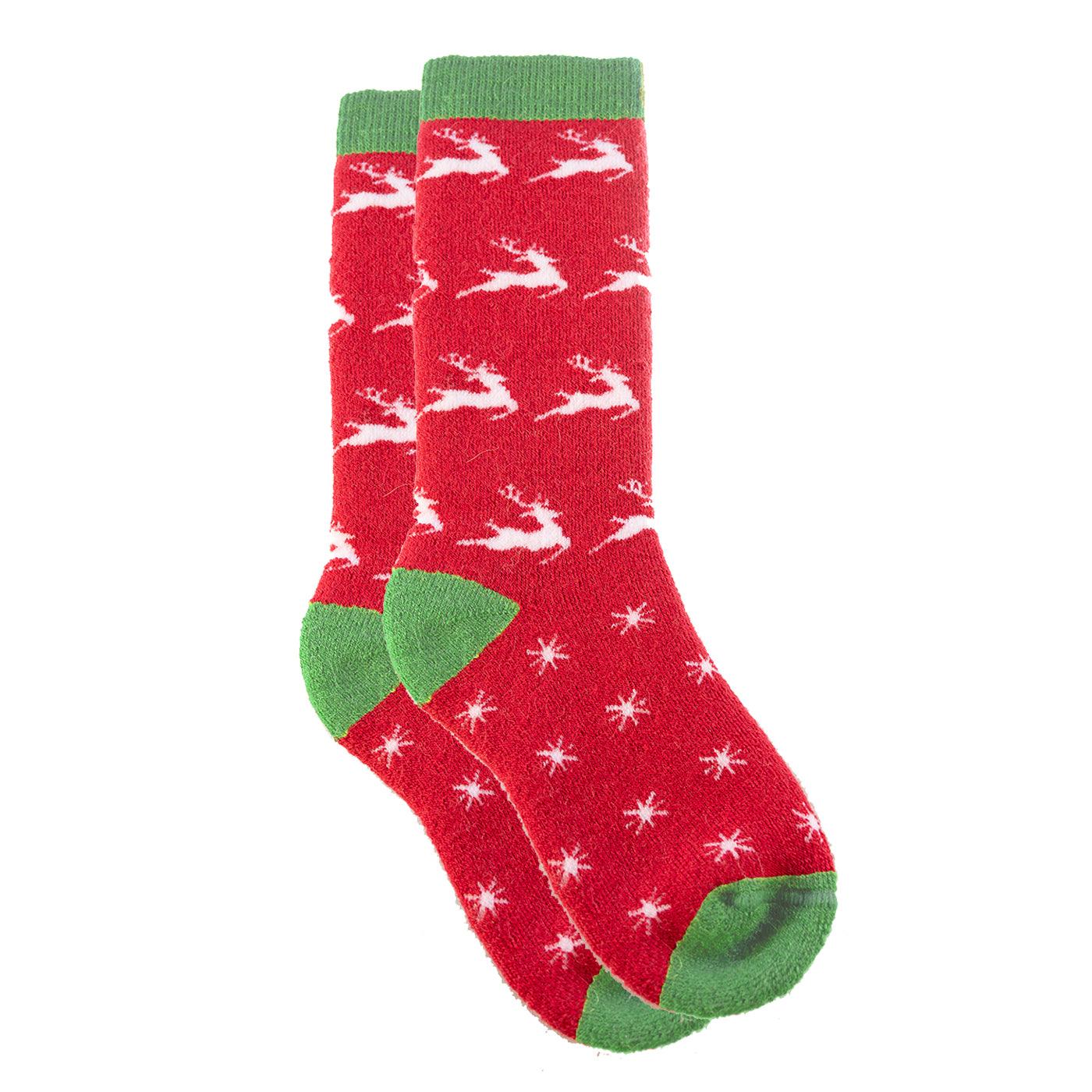 Kids Premium HOLIDAY Alpaca Wool Socks from Peru - SnowStoppersMittens