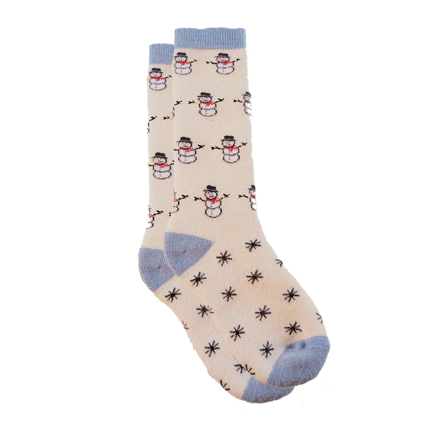 Kids Premium HOLIDAY Alpaca Wool Socks from Peru - SnowStoppersMittens