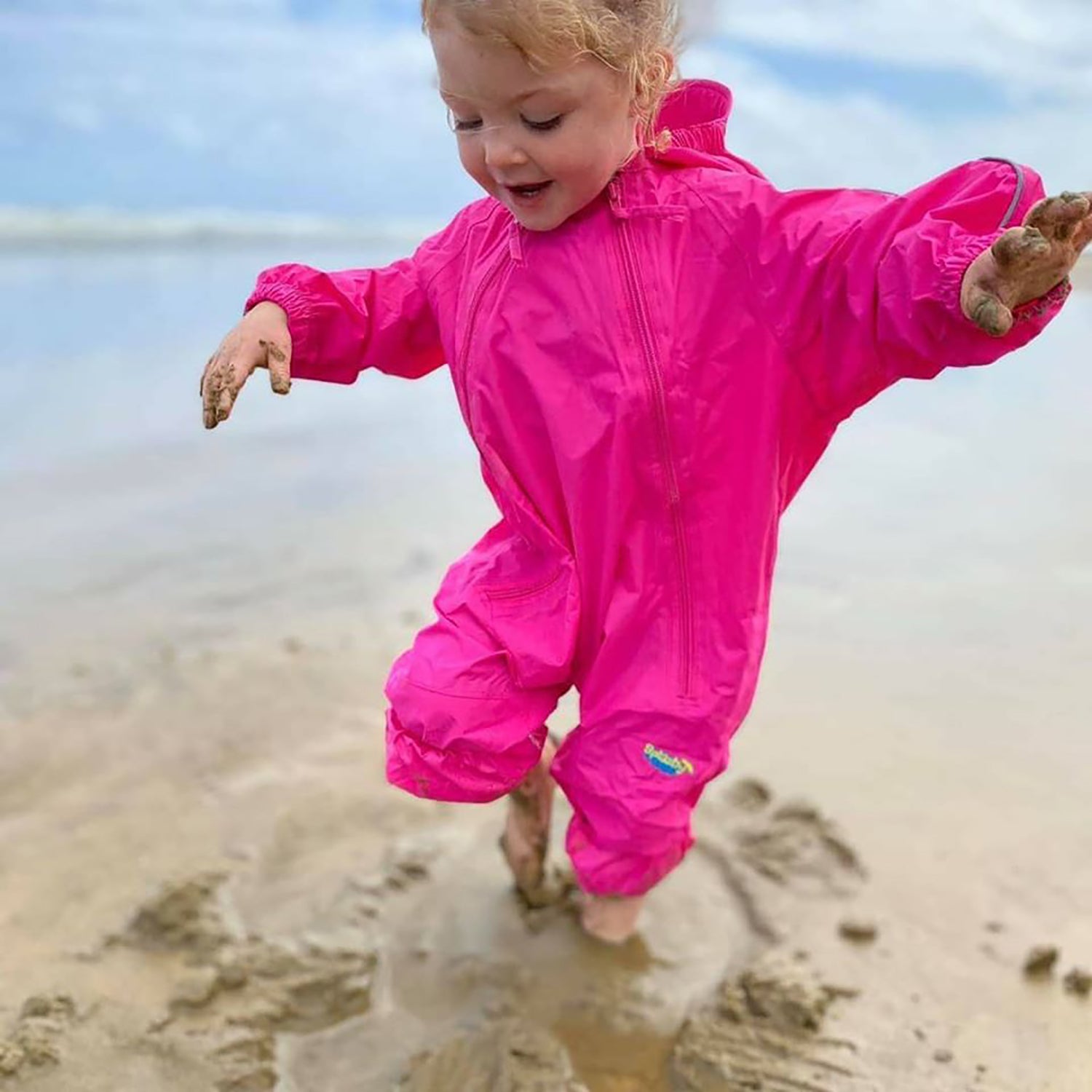 Splashy Waterproof One Piece Rainsuits and MudStopper Coveralls for Kids