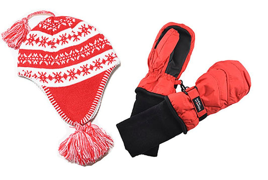 Sherpa Hat and Original Mittens Set - SnowStoppersMittens