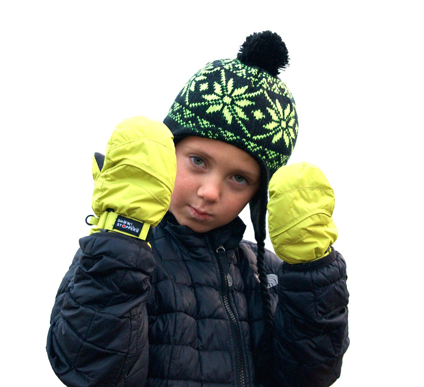 Snowstoppers kids waterproof stay on winter nylon mitten online