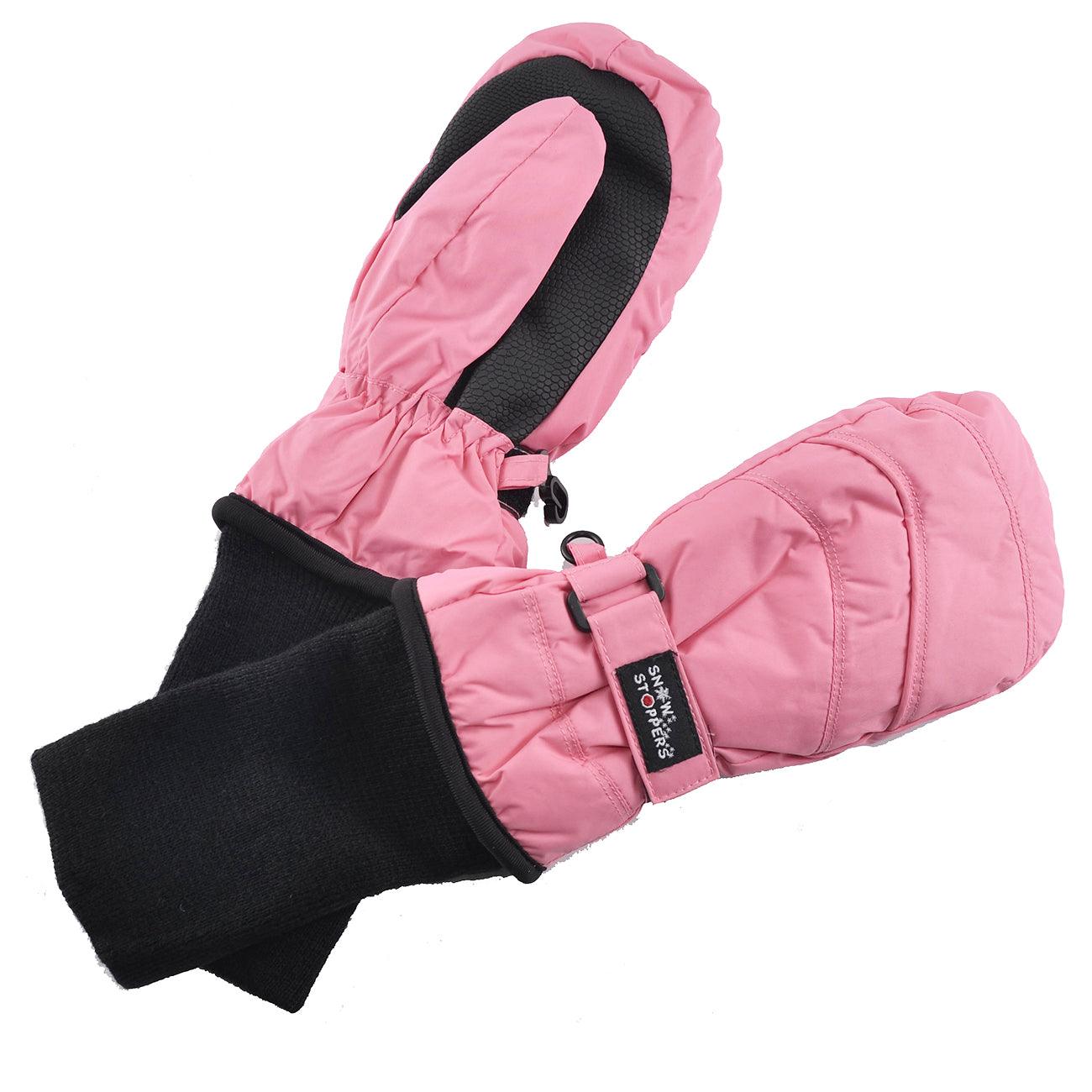 Snowstoppers kids waterproof stay on winter store nylon mitten