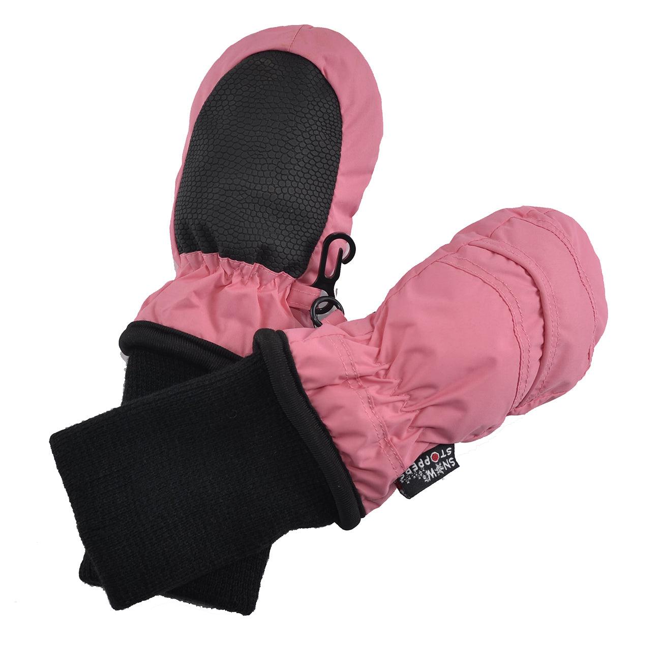 thumbnail image 2 of SnowStoppers Kids Waterproof Winter Mittens - Extra Long Cuff Stays On, Medium Size 2-5 Years, Pink Fuchsia 2 of 14